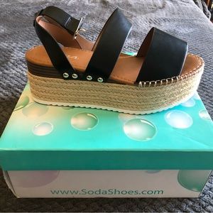 Women’s Soda Brand Espadrille Platform Sandals